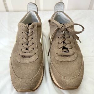 Womens Rag and Bone Retro Runner Sneaker in Taupe color